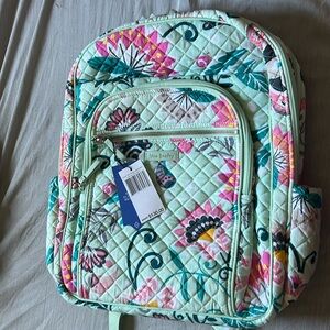 Vera Bradley iconic XL campus bag in Mint Flowers print